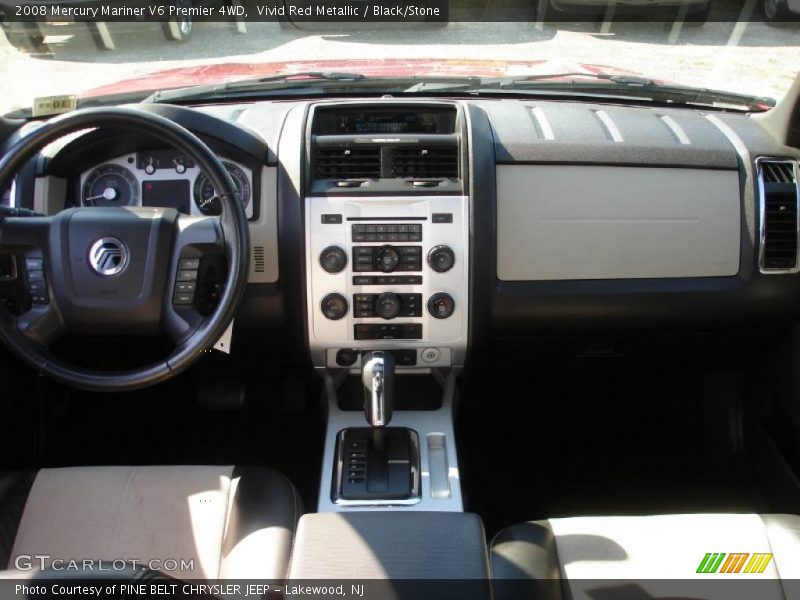 Vivid Red Metallic / Black/Stone 2008 Mercury Mariner V6 Premier 4WD