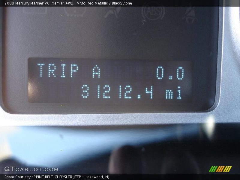 Vivid Red Metallic / Black/Stone 2008 Mercury Mariner V6 Premier 4WD
