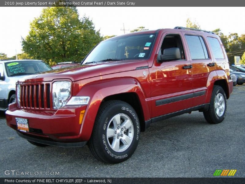 Inferno Red Crystal Pearl / Dark Slate Gray 2010 Jeep Liberty Sport 4x4