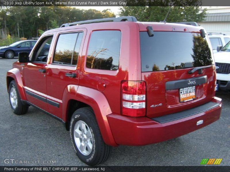 Inferno Red Crystal Pearl / Dark Slate Gray 2010 Jeep Liberty Sport 4x4