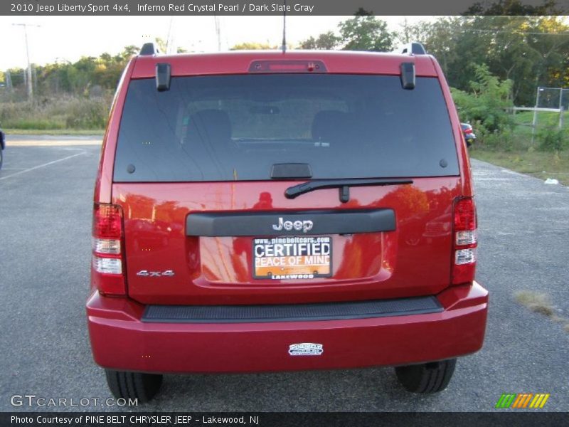 Inferno Red Crystal Pearl / Dark Slate Gray 2010 Jeep Liberty Sport 4x4