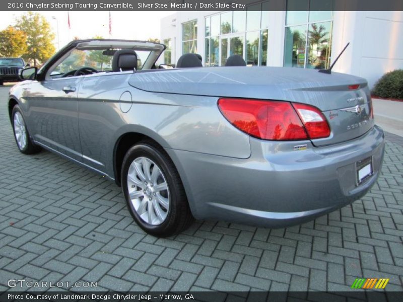 Silver Steel Metallic / Dark Slate Gray 2010 Chrysler Sebring Touring Convertible