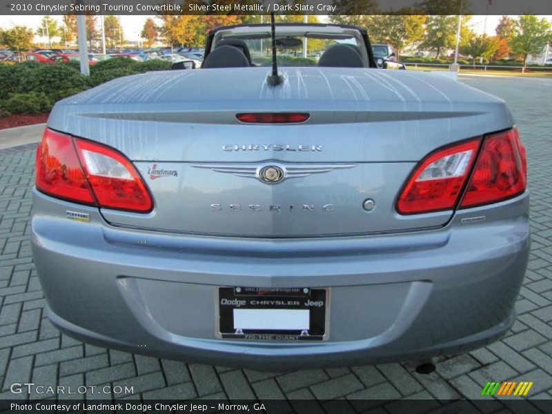 Silver Steel Metallic / Dark Slate Gray 2010 Chrysler Sebring Touring Convertible