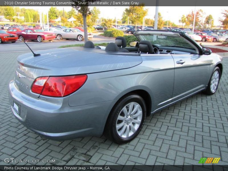 Silver Steel Metallic / Dark Slate Gray 2010 Chrysler Sebring Touring Convertible