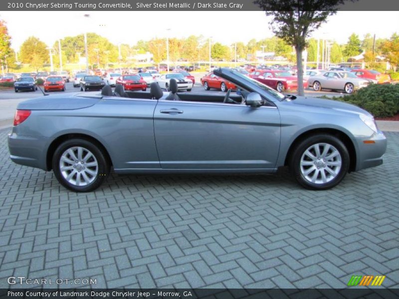 Silver Steel Metallic / Dark Slate Gray 2010 Chrysler Sebring Touring Convertible