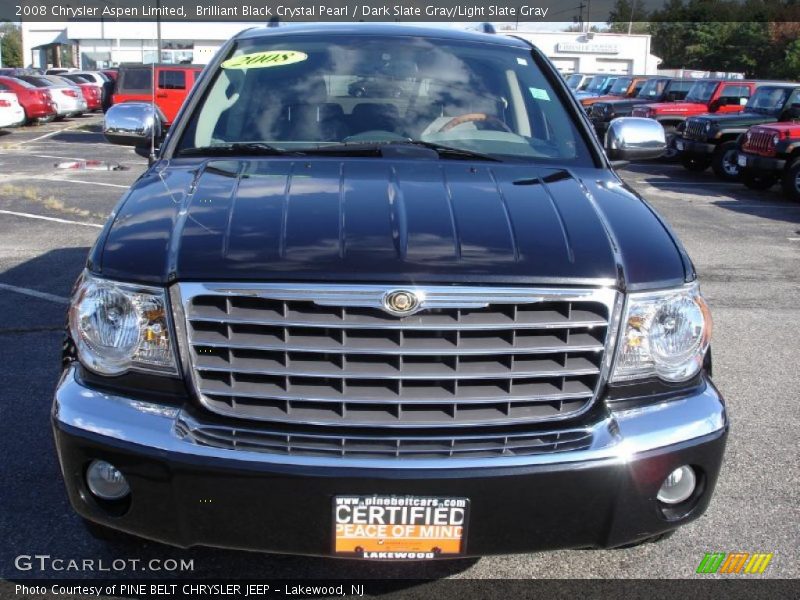 Brilliant Black Crystal Pearl / Dark Slate Gray/Light Slate Gray 2008 Chrysler Aspen Limited