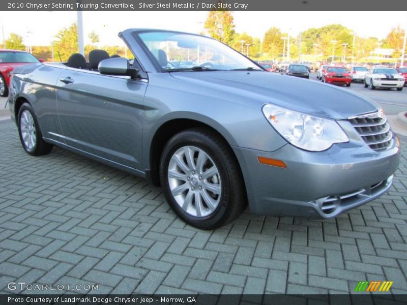 Silver Steel Metallic / Dark Slate Gray 2010 Chrysler Sebring Touring Convertible