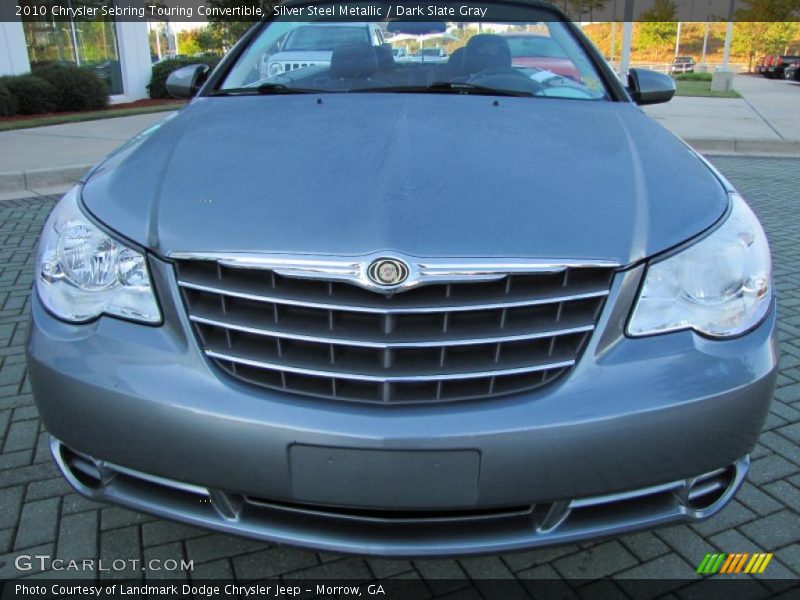 Silver Steel Metallic / Dark Slate Gray 2010 Chrysler Sebring Touring Convertible