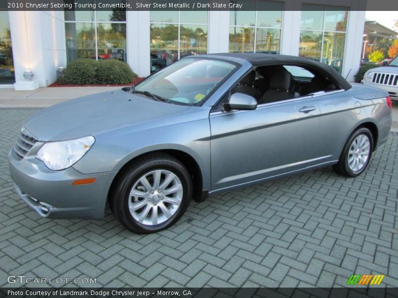 Silver Steel Metallic / Dark Slate Gray 2010 Chrysler Sebring Touring Convertible