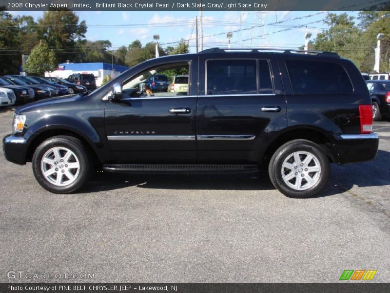 Brilliant Black Crystal Pearl / Dark Slate Gray/Light Slate Gray 2008 Chrysler Aspen Limited