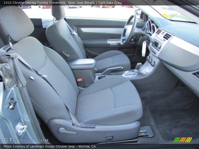 Silver Steel Metallic / Dark Slate Gray 2010 Chrysler Sebring Touring Convertible