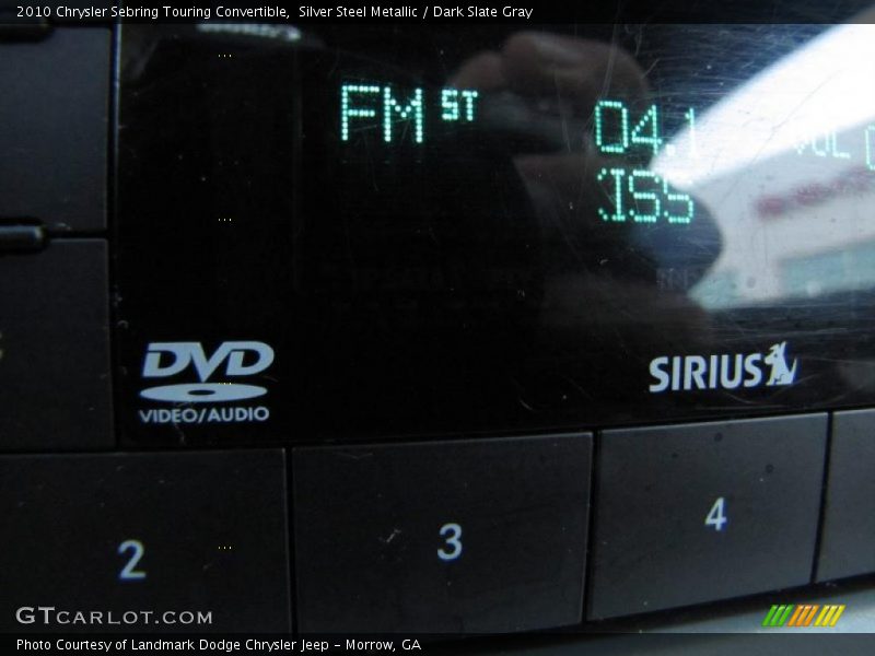 Silver Steel Metallic / Dark Slate Gray 2010 Chrysler Sebring Touring Convertible