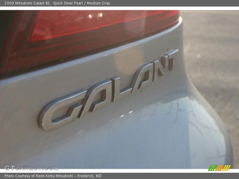 Quick Silver Pearl / Medium Gray 2009 Mitsubishi Galant ES