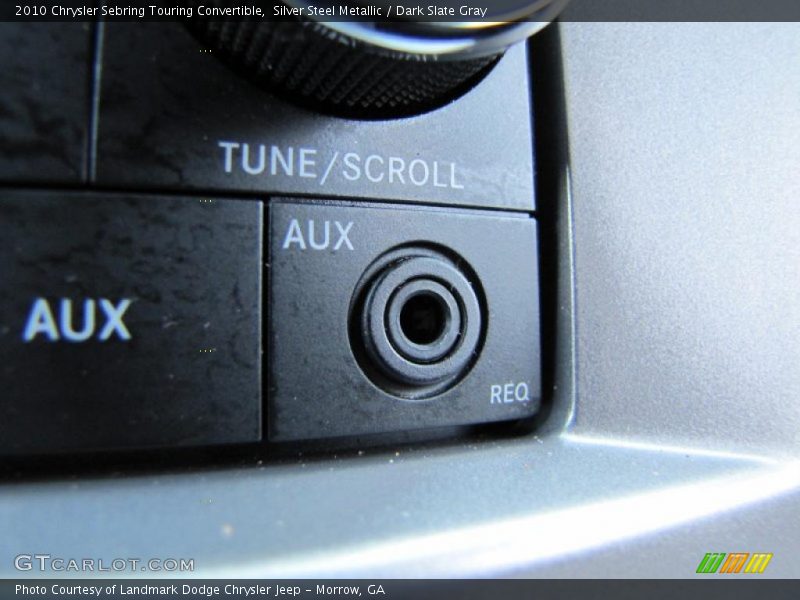 Silver Steel Metallic / Dark Slate Gray 2010 Chrysler Sebring Touring Convertible