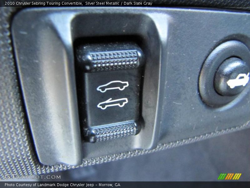 Silver Steel Metallic / Dark Slate Gray 2010 Chrysler Sebring Touring Convertible