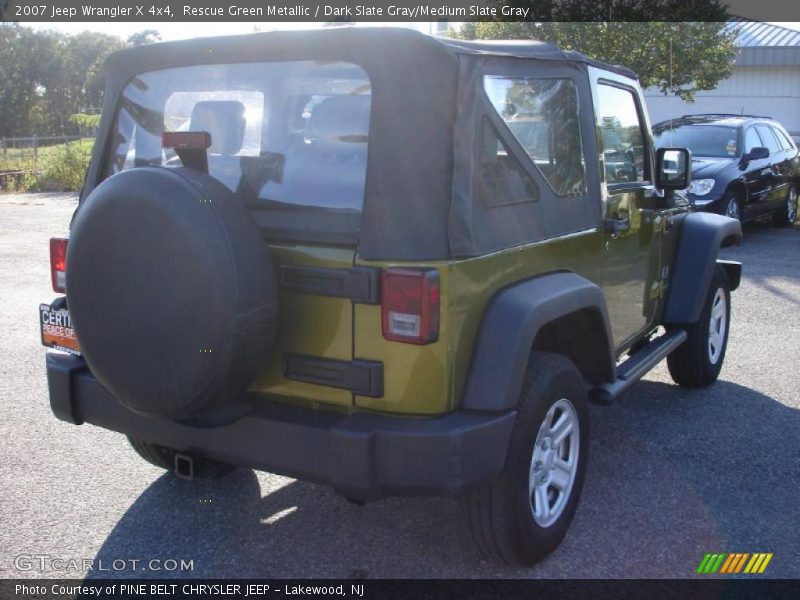 Rescue Green Metallic / Dark Slate Gray/Medium Slate Gray 2007 Jeep Wrangler X 4x4