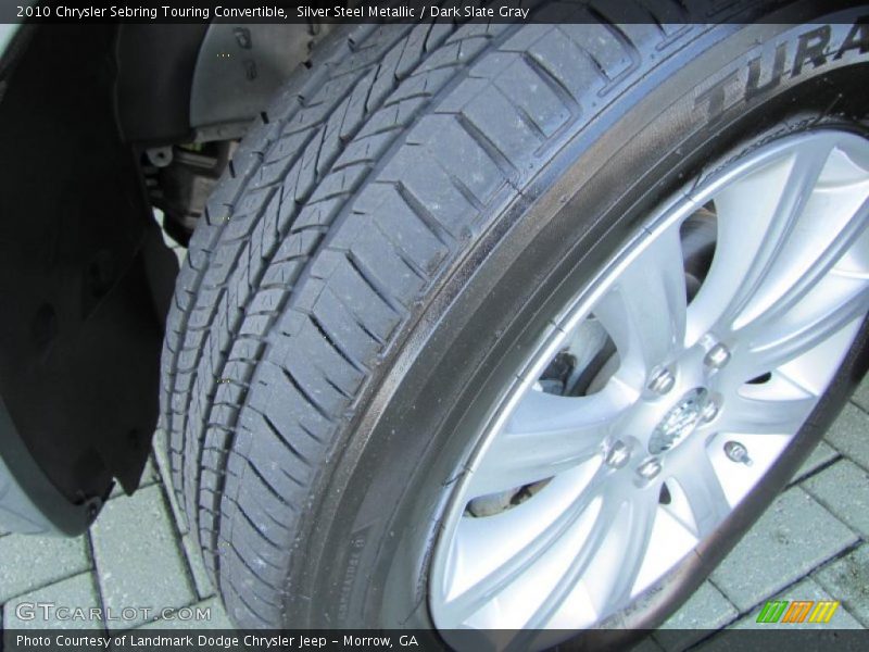 Silver Steel Metallic / Dark Slate Gray 2010 Chrysler Sebring Touring Convertible