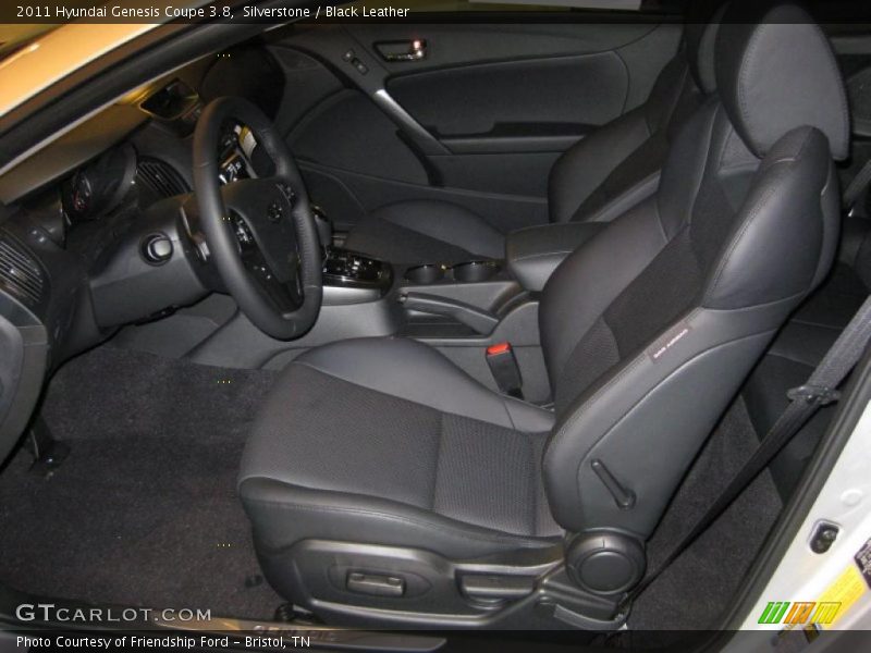 Silverstone / Black Leather 2011 Hyundai Genesis Coupe 3.8