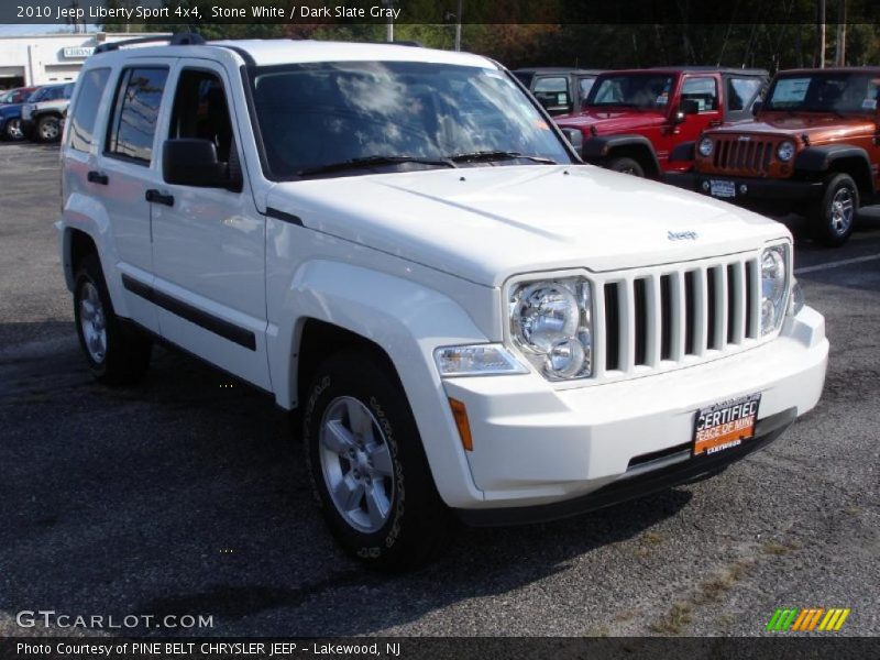 Stone White / Dark Slate Gray 2010 Jeep Liberty Sport 4x4