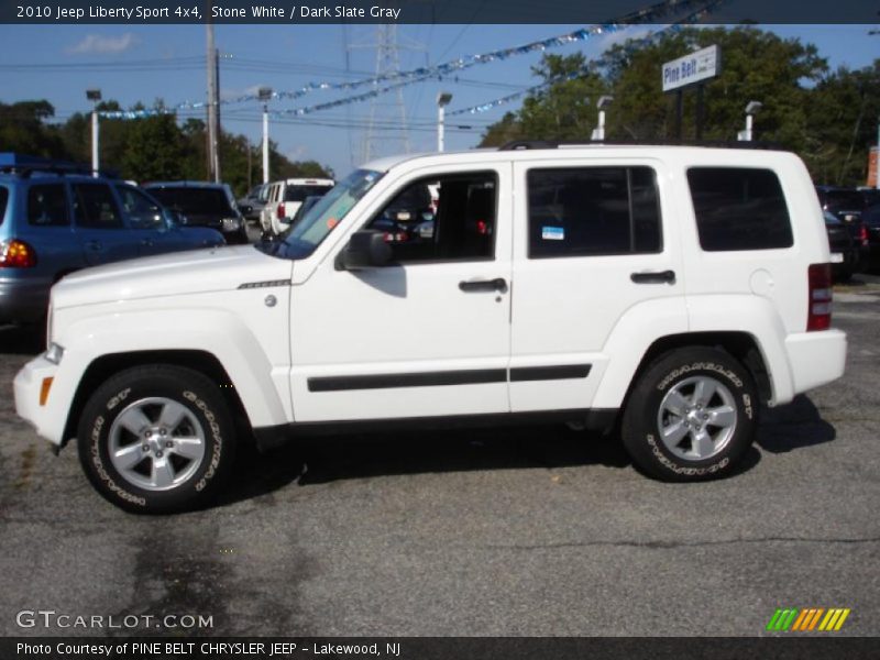 Stone White / Dark Slate Gray 2010 Jeep Liberty Sport 4x4