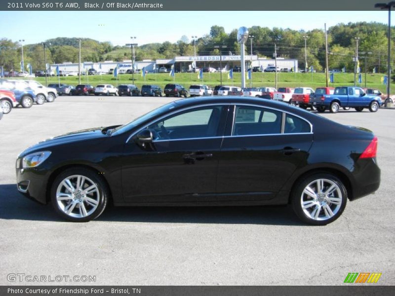 Black / Off Black/Anthracite 2011 Volvo S60 T6 AWD