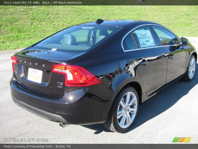 Black / Off Black/Anthracite 2011 Volvo S60 T6 AWD