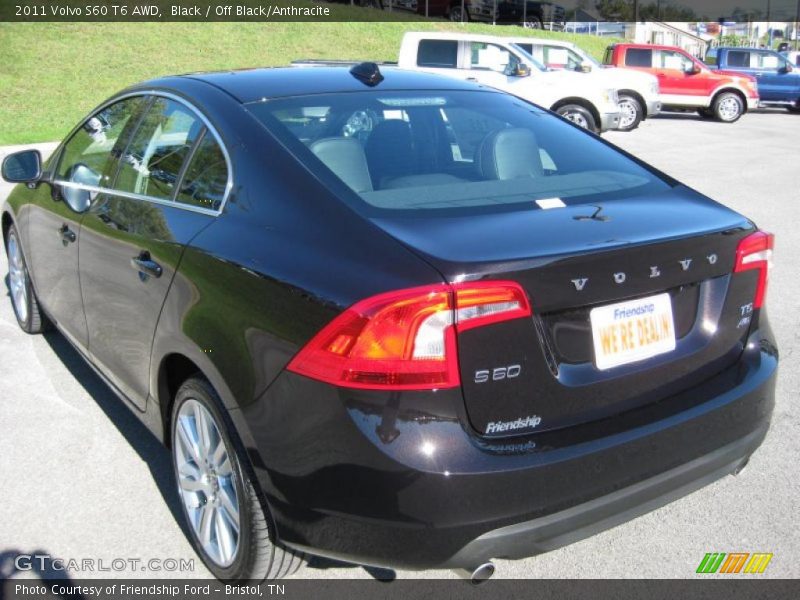 Black / Off Black/Anthracite 2011 Volvo S60 T6 AWD
