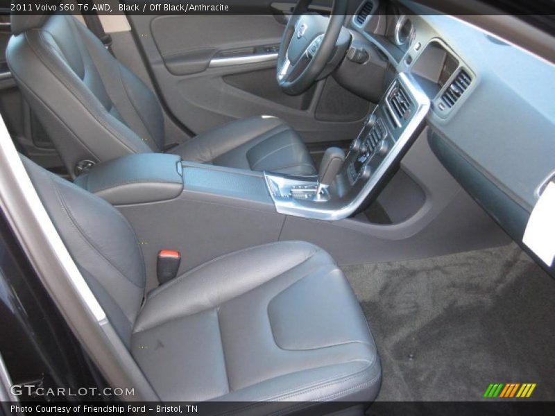  2011 S60 T6 AWD Off Black/Anthracite Interior