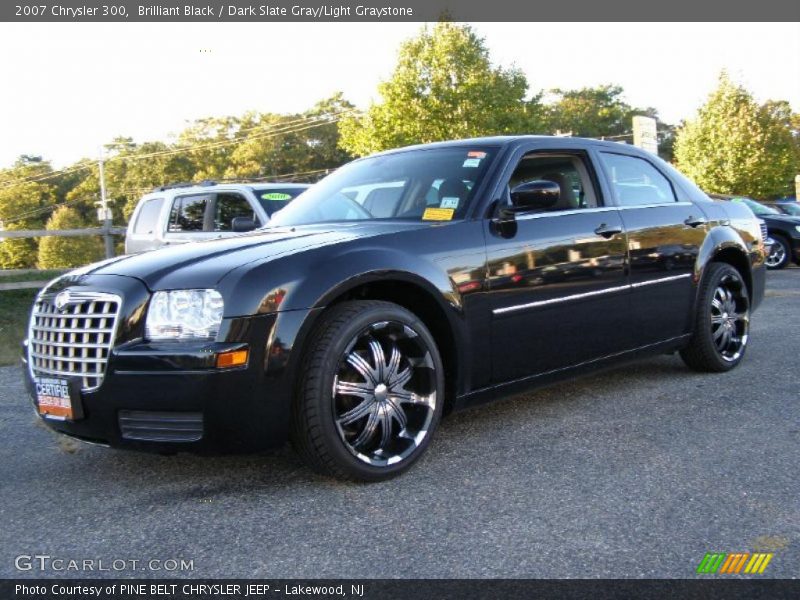 Brilliant Black / Dark Slate Gray/Light Graystone 2007 Chrysler 300
