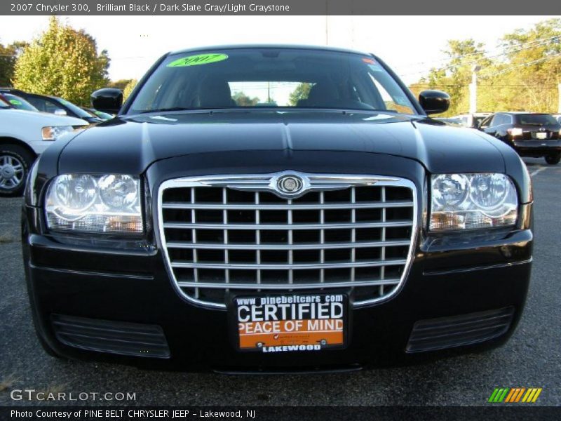 Brilliant Black / Dark Slate Gray/Light Graystone 2007 Chrysler 300