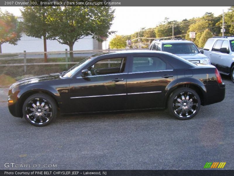 Brilliant Black / Dark Slate Gray/Light Graystone 2007 Chrysler 300