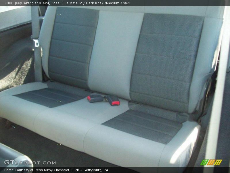 Steel Blue Metallic / Dark Khaki/Medium Khaki 2008 Jeep Wrangler X 4x4