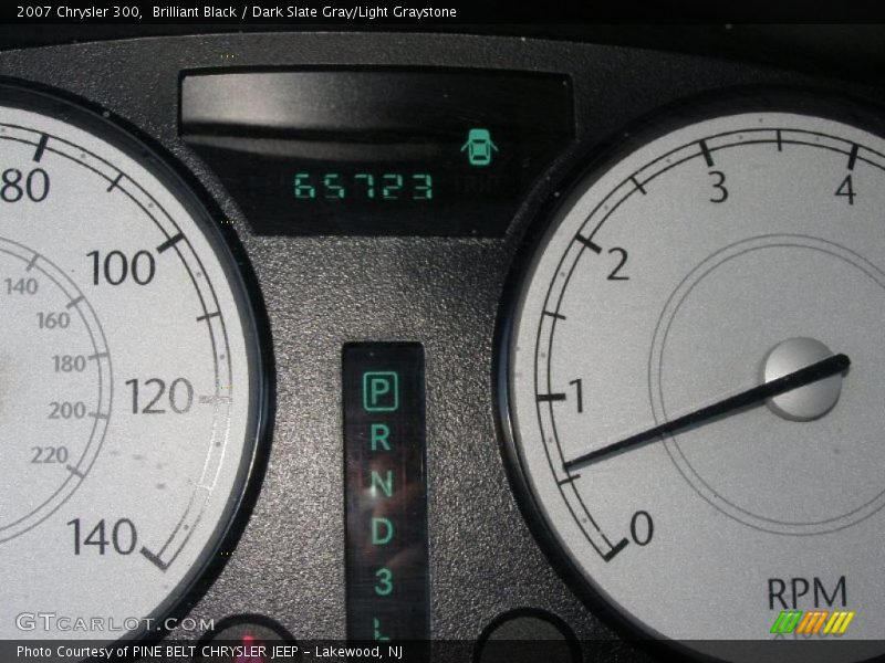Brilliant Black / Dark Slate Gray/Light Graystone 2007 Chrysler 300