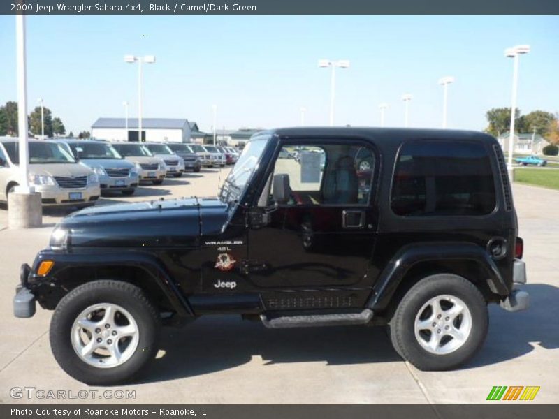 Black / Camel/Dark Green 2000 Jeep Wrangler Sahara 4x4