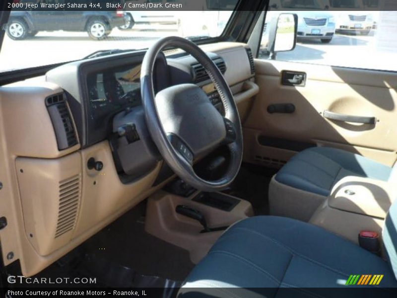 Black / Camel/Dark Green 2000 Jeep Wrangler Sahara 4x4