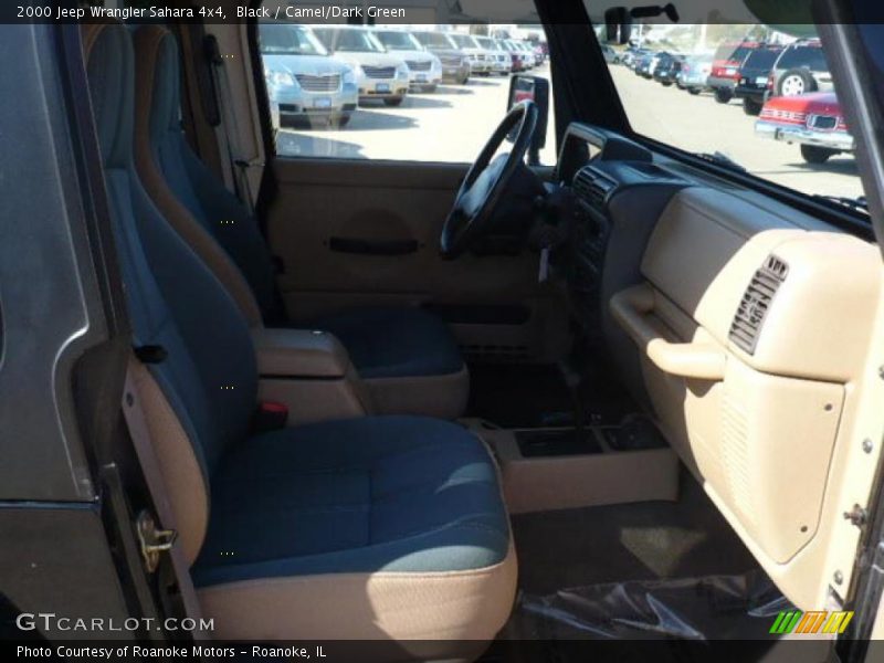 Black / Camel/Dark Green 2000 Jeep Wrangler Sahara 4x4