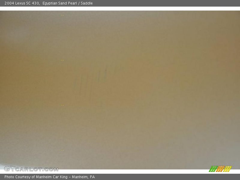 Egyptian Sand Pearl / Saddle 2004 Lexus SC 430