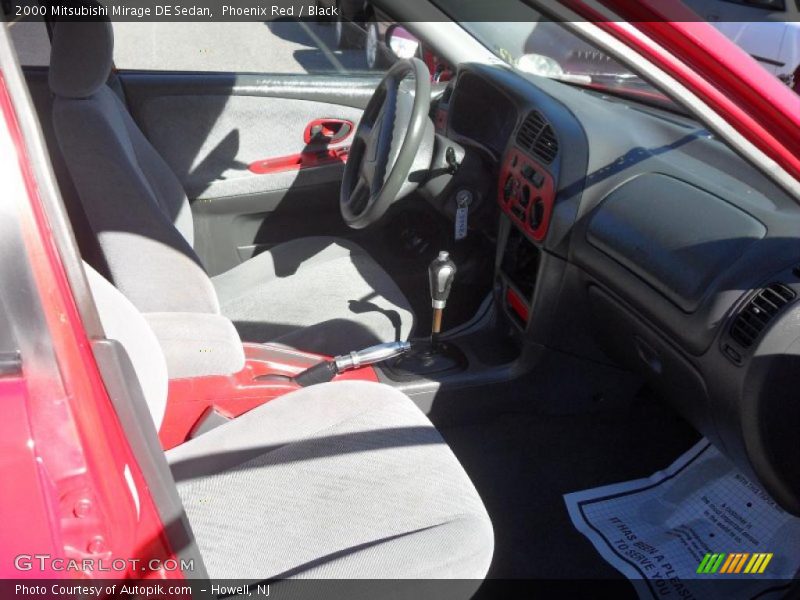 Phoenix Red / Black 2000 Mitsubishi Mirage DE Sedan