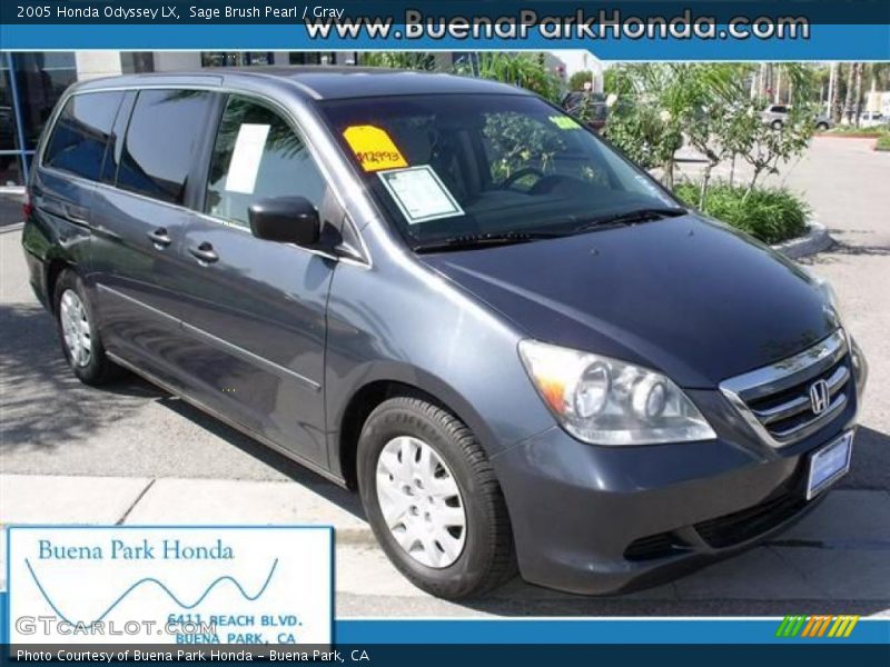 Sage Brush Pearl / Gray 2005 Honda Odyssey LX