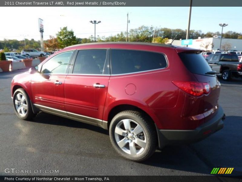 Red Jewel Metallic / Ebony/Ebony 2011 Chevrolet Traverse LT AWD
