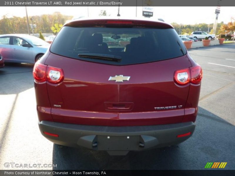 Red Jewel Metallic / Ebony/Ebony 2011 Chevrolet Traverse LT AWD