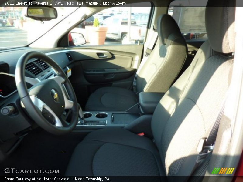 Red Jewel Metallic / Ebony/Ebony 2011 Chevrolet Traverse LT AWD