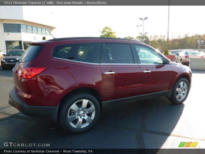 Red Jewel Metallic / Ebony/Ebony 2011 Chevrolet Traverse LT AWD