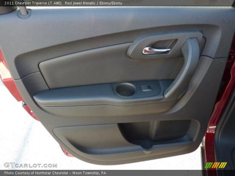 Red Jewel Metallic / Ebony/Ebony 2011 Chevrolet Traverse LT AWD