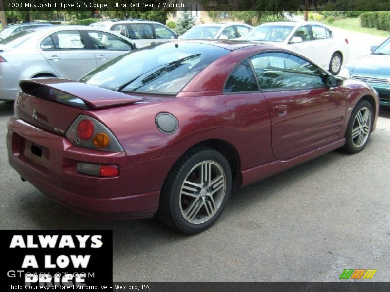 Ultra Red Pearl / Midnight 2003 Mitsubishi Eclipse GTS Coupe