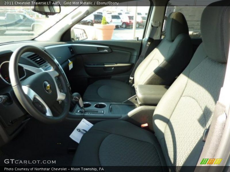 Gold Mist Metallic / Ebony/Ebony 2011 Chevrolet Traverse LT AWD