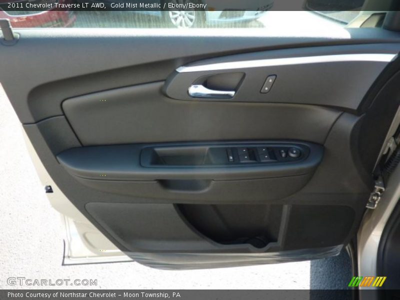 Gold Mist Metallic / Ebony/Ebony 2011 Chevrolet Traverse LT AWD