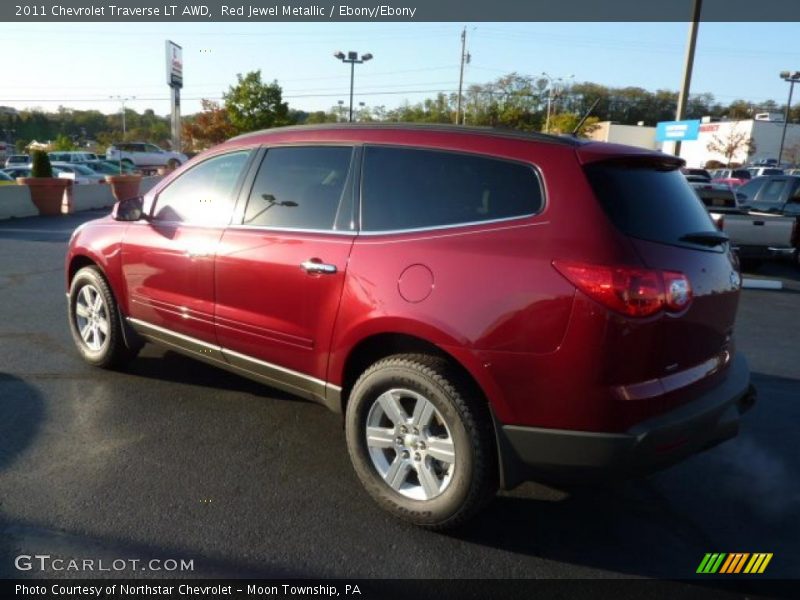 Red Jewel Metallic / Ebony/Ebony 2011 Chevrolet Traverse LT AWD