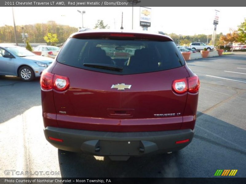 Red Jewel Metallic / Ebony/Ebony 2011 Chevrolet Traverse LT AWD