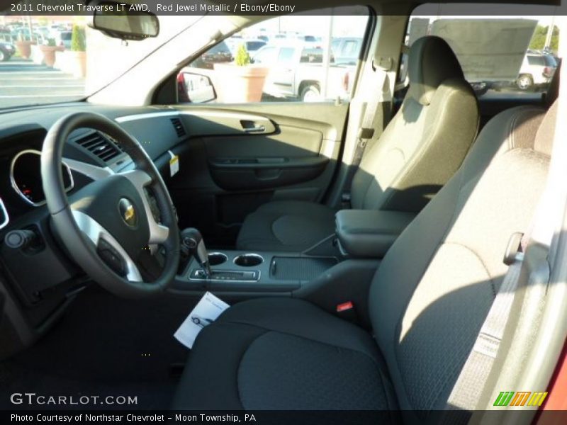 Red Jewel Metallic / Ebony/Ebony 2011 Chevrolet Traverse LT AWD